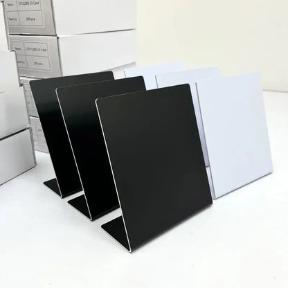 NFC White/Black Blank Tags with 13.56MHz NFC215 Chip – 504Bytes RFID for Social Media & Google Reviews Display