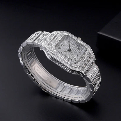 Luxury Silver Stainless Steel Quartz Watch for Men – Dainty Business Casual Wristwatch
