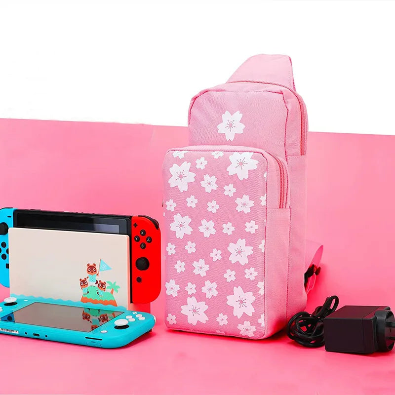 Dustproof Black Travel Shoulder Bag: Console Storage Zipper Bag for Nintendo Switch Lite/Switch OLED