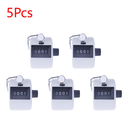 Handheld 4-Digit Tally Counter – Mechanical Manual Palm Clicker for Number Counting, Assorted Colors