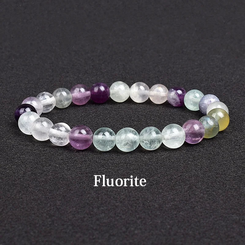 Genuine Natural Stone Beaded Bracelet – Apatite, Lapis Lazuli, Agate & Tiger Eye High Quality Crystal Gem Jewelry Bangle for Men & Women