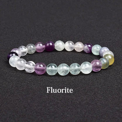 Genuine Natural Stone Beaded Bracelet – Apatite, Lapis Lazuli, Agate & Tiger Eye High Quality Crystal Gem Jewelry Bangle for Men & Women