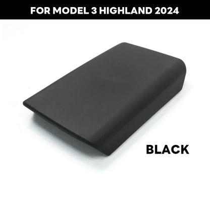 TPE Soft Center Console Armrest Cover – Compatible with Tesla Model Y Launch 2025 & Model 3 Highland 2024 Accessories