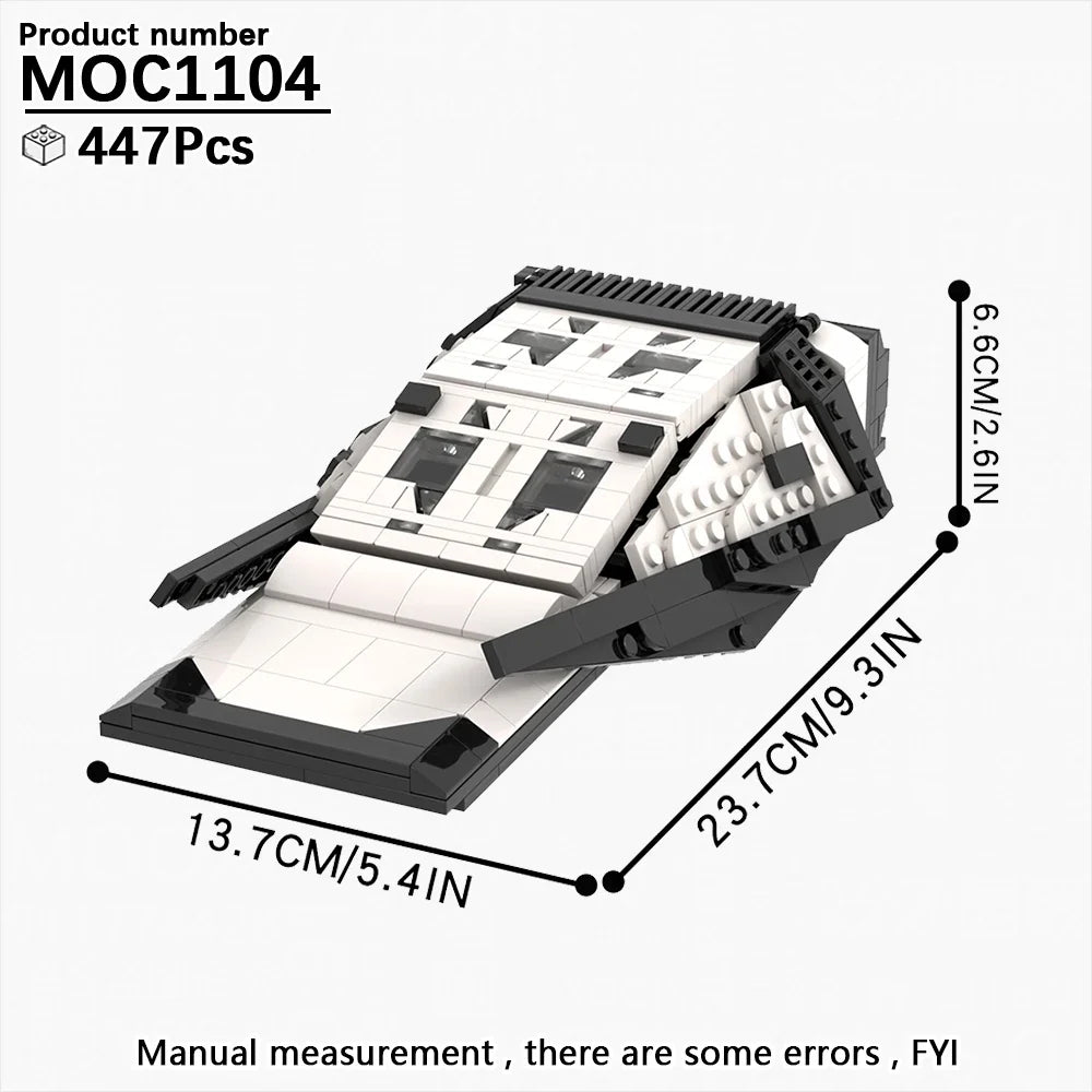 MOOXI Interstellar Spaceship Building Blocks Set - Sci-Fi MOC Bricks Model Kit DIY Toy Gift for Kids & Adults