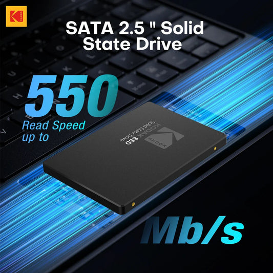 Kodak X120 PRO SSD/HDD – 2.5” SATA Internal Hard Drive, 120GB–1TB for Laptop and Computer