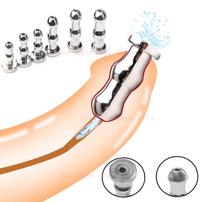 28-Piece Stainless Steel Urethral Sound Set – Hollow Urethra Dilator & Male Stimulation Chastity Toy