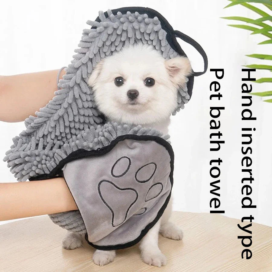 Large Absorbent Pet Towel – Dog and Cat Bathing Towel, Fast Drying