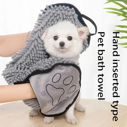 Large Absorbent Pet Towel – Dog and Cat Bathing Towel, Fast Drying