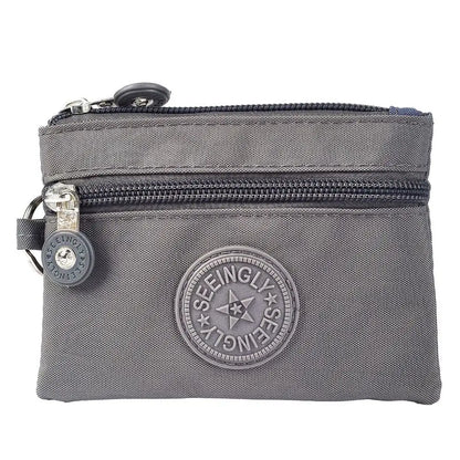 2023 Durable Canvas Money Coin Purse with Key Ring – Waterproof, Wear-Resistant Wallet & Credit Card Holder for Men & Women