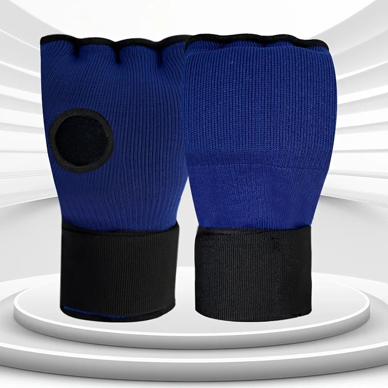 Hybrid MMA Gloves - Half-Finger Boxing & Muay Thai Training Mitts with Thick Sponge Padding