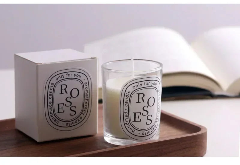 Romantic Transparent Scented Candle – Aromatic Gift Jar for Weddings & Special Occasions