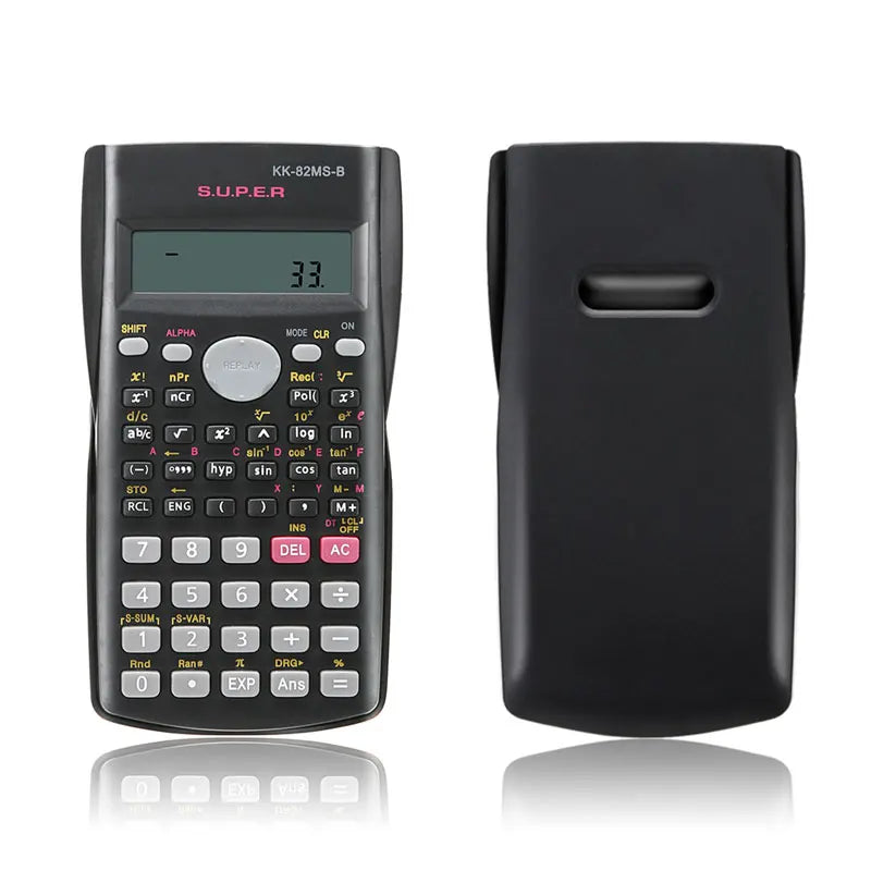240-Function Scientific Calculator 2-Line Display Portable Multi-Purpose Student Math Teaching Calculator for School & Exams