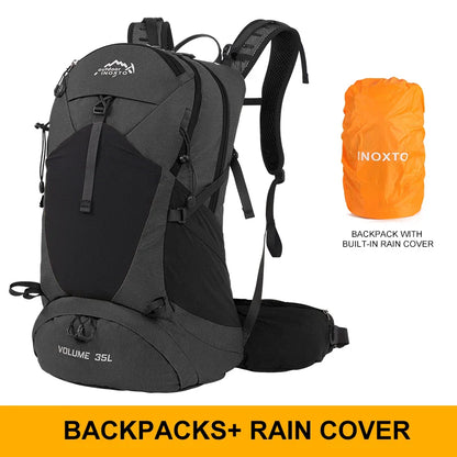 35L Mountaineering Backpack - Waterproof Outdoor Sports Bag for Men & Women, Camping & Hiking Rain Gear