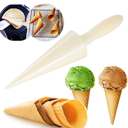 Egg Roll & Ice Cream Cone Mold – DIY Omelet, Waffle Roller & Cookie Baking Tool for Handmade Dessert & Kitchen Use