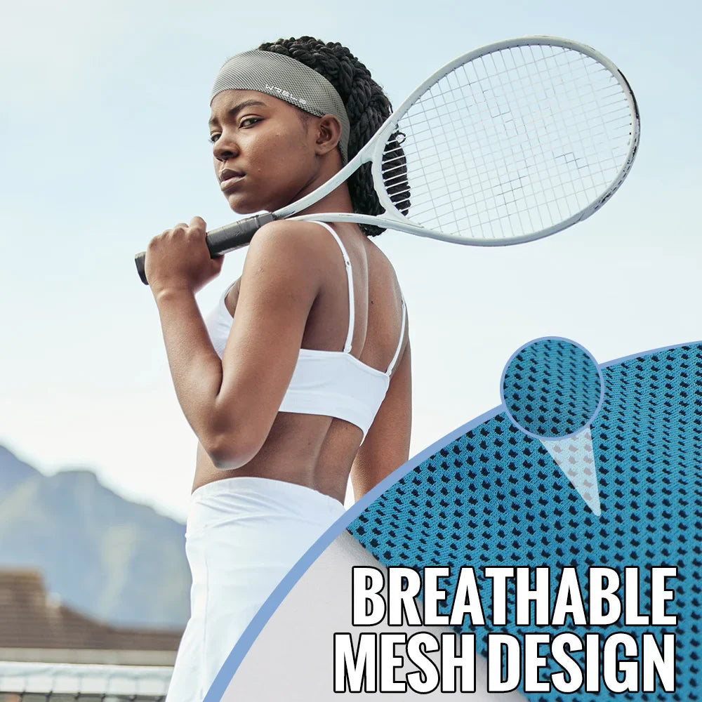 Summer Sports Headband – Breathable Non-Slip Elastic Sweatband for Tennis, Running & Fitness Training, Lightweight Sweat-Wicking Hairband