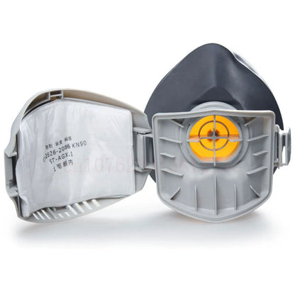 Dust Mask with 20pcs Filter Cotton - Half Face Respirator, Dust-Proof, Anti Industrial Construction Dust, Haze Fog Safety Gas Mask
