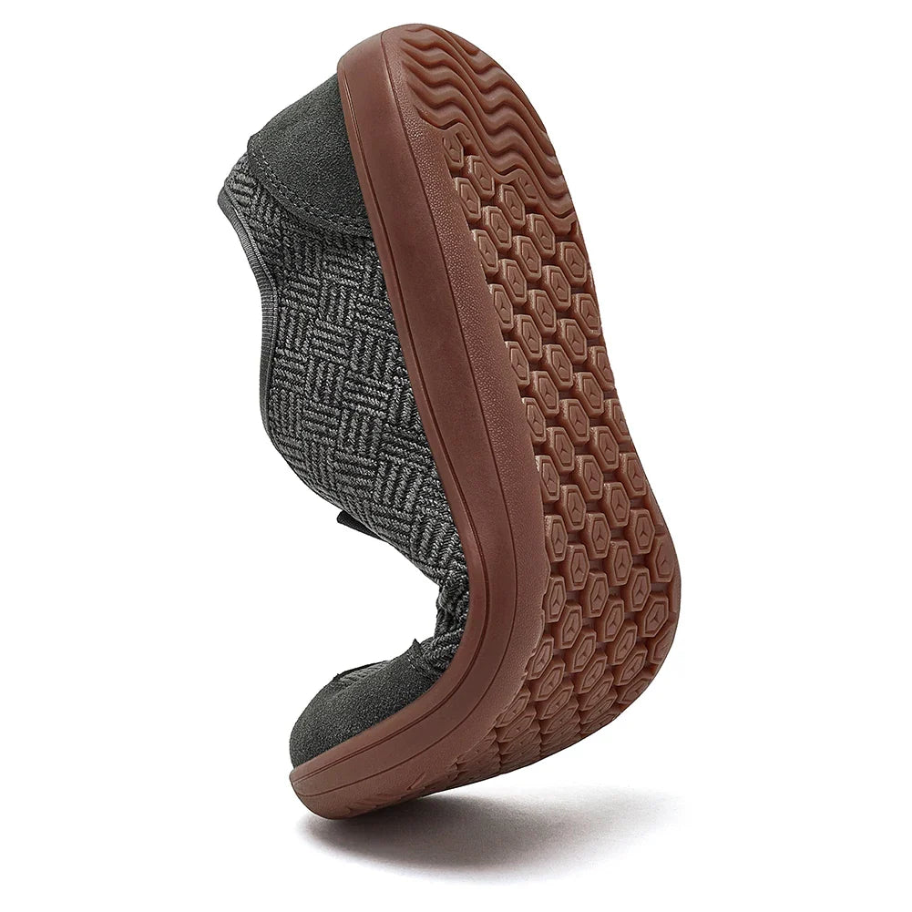 HOBIBEAR Barefoot Shoes for Men & Women | Zero Drop, Wide Toe Minimalist Cowhide Leather Sneakers