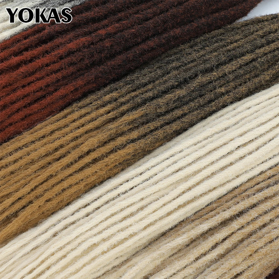 YOKAS Handmade Dreadlock Extensions - Synthetic Crochet Braided Hair 24 36 Inch Long Faux Locs for Women