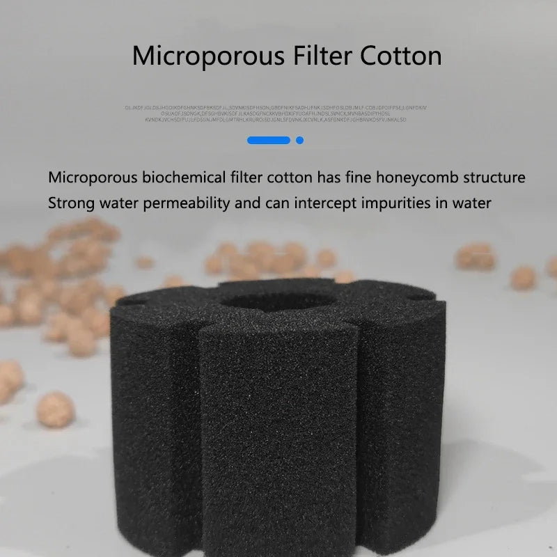 Black Aquarium Sponge Filter – Biochemical Bio Filter for Fish Tank Air Pump Skimmer, Aquarium Filtration System Filtro Aquario