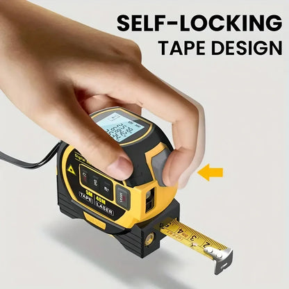 3-in-1 Laser Distance Measure 40/60M — Infrared Smart Ruler High-Precision Measuring Tool