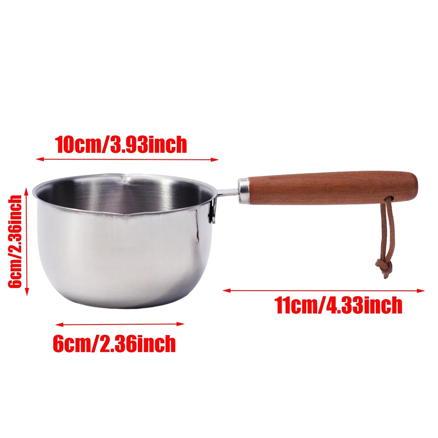Stainless Steel Saucepan – Hot Oil & Milk Pan for Boiling, Melting & Kitchen Cooking