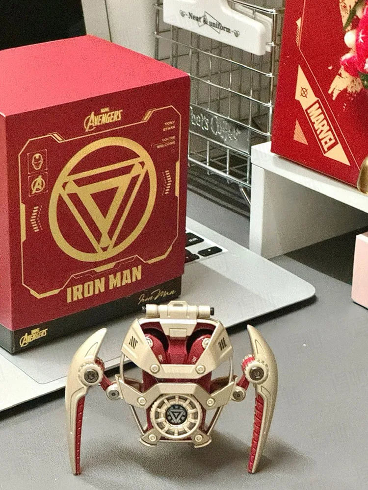 MARVEL Iron Man Bluetooth Headphones – ANC Active Noise Cancelling Wireless Earphones for Sports & Gaming Gift