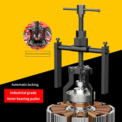 3-Claw Bearing Puller - Versatile Inner Gear Extractor Tool for Automotive Maintenance and DIY Repairs