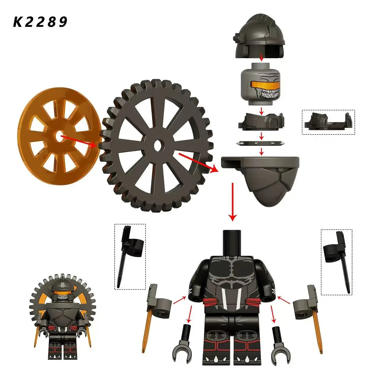 2025 KDL844 Toilet Man Mini Puzzle – Cartoon Bricks Action Figure Building Blocks Toy Gift