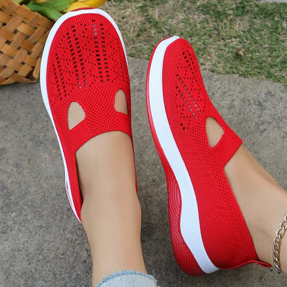Women’s Casual Summer Sneakers - Lightweight Solid Flat Shoes for Everyday Four Season Wear