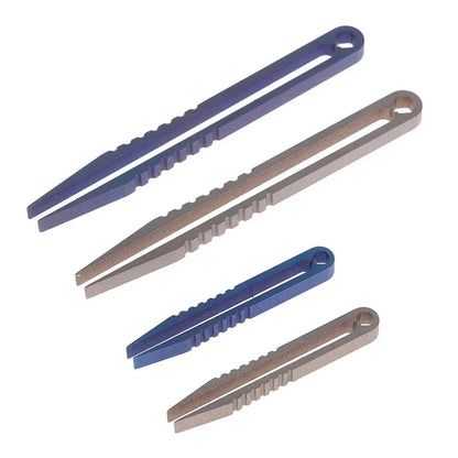 Titanium TC4 Clip Tweezers – Multipurpose EDC Pocket Tool for Outdoor, Camp & Maintenance | 6 Colors