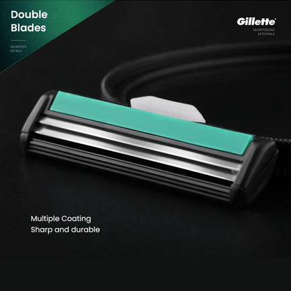 Gillette Vector 2 Razor Set for Men - 9 Blades with 2-Layer Razor Blades for Smooth Shaving
