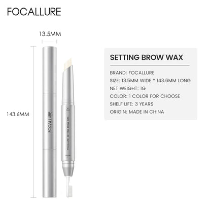 FOCALLURE 3D Eyebrow Gel Pencil – 2-in-1 Waterproof, Long-Lasting Eyebrow Wax & Enhancer Makeup Tool