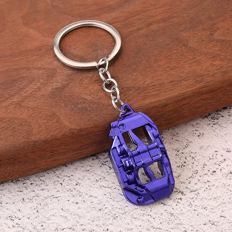 Creative Gear Head Keychain – Speed Gearbox & Turbo Hub Brake Disc Pendant for Car Keys, Shock Absorber Keyring