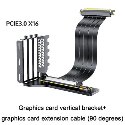 PCIe 3.0/4.0 x16 Vertical GPU Holder Kit - Graphics Card Riser Bracket Support for ATX & Micro ATX PC Cases