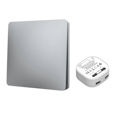 RF433 Frameless Large Panel Self-Powered Wireless Switch – Battery-Free Waterproof Outdoor Kinetic Light Control