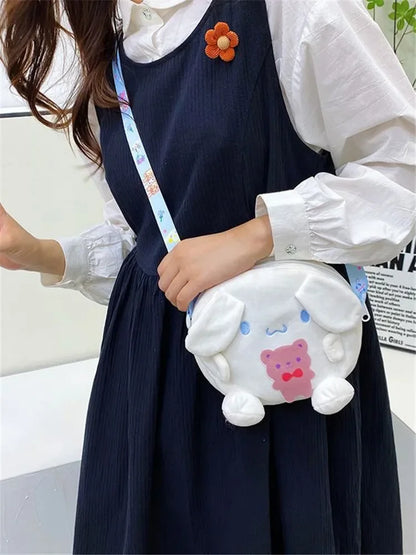 Kawaii Sanrio Backpack – Cute Kuromi, Cinnamoroll, Pompompurin & My Melody Plush Bag for Women & Girls, Christmas/Birthday Gifts