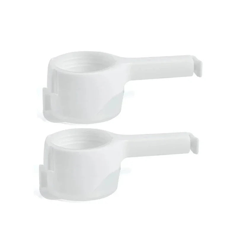 Food Storage Bag Clips with Pour Spouts - Kitchen Chip Sealer Clips, Plastic Cap for Freshness