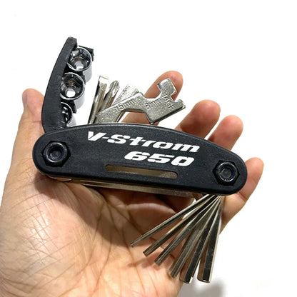 Motorcycle Multifunction Tool Kit for Suzuki V-Strom 250/650/800DE/1000/1050XT – Portable Repair Screwdriver Set Accessory