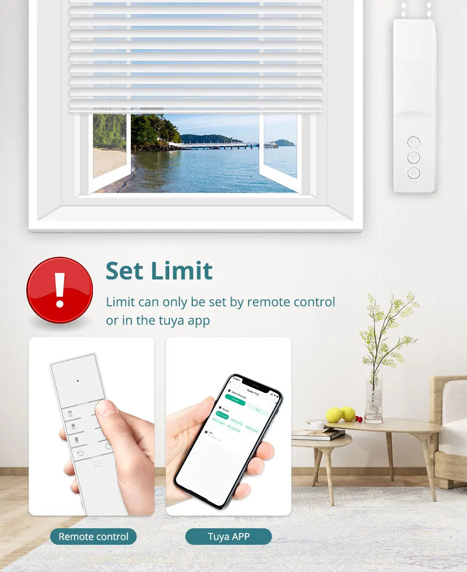 Zemismart Zigbee Smart Roller Shade Driver – Battery-Powered Electric Blinds Motor, Compatible with Tuya, Alexa, Google Home & Yandex Voice
