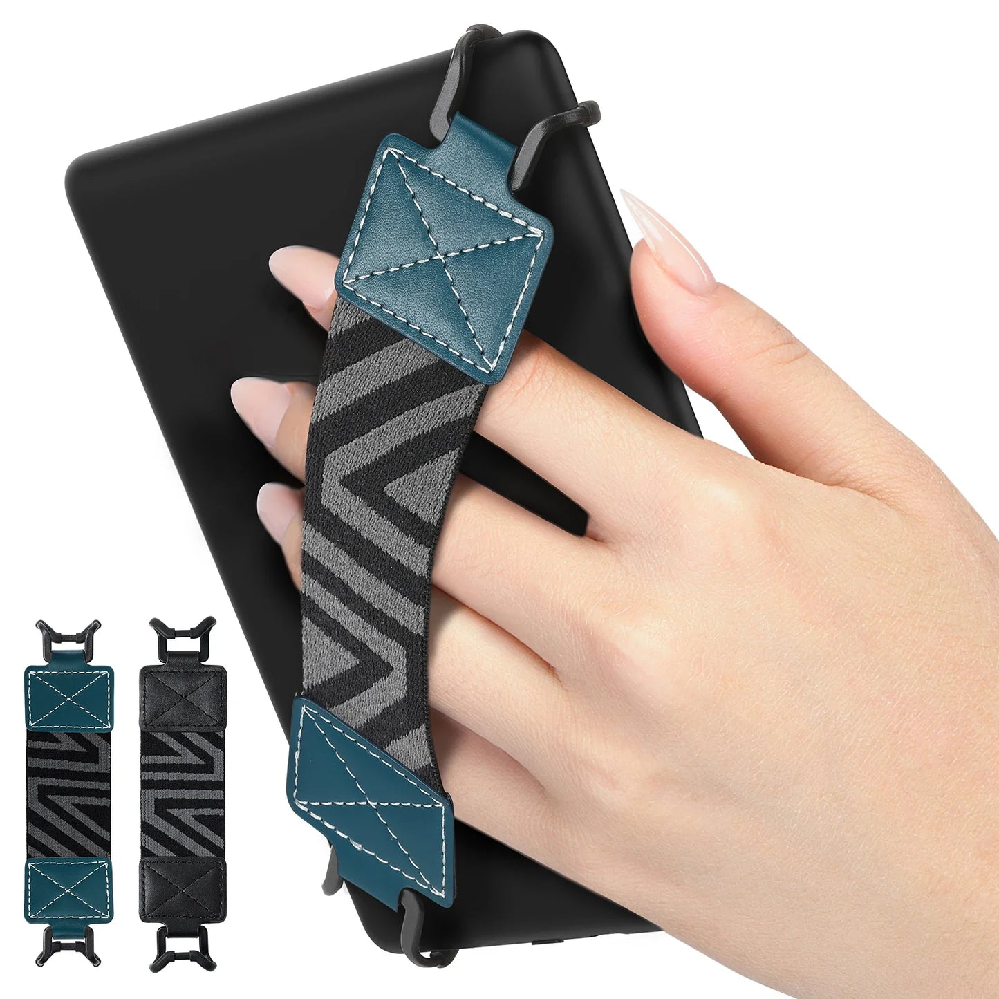 Security Hand Strap for 6-8" Kindle eReaders and Fire Tablets - High-Elasticity, Lightweight Finger Grip Holder