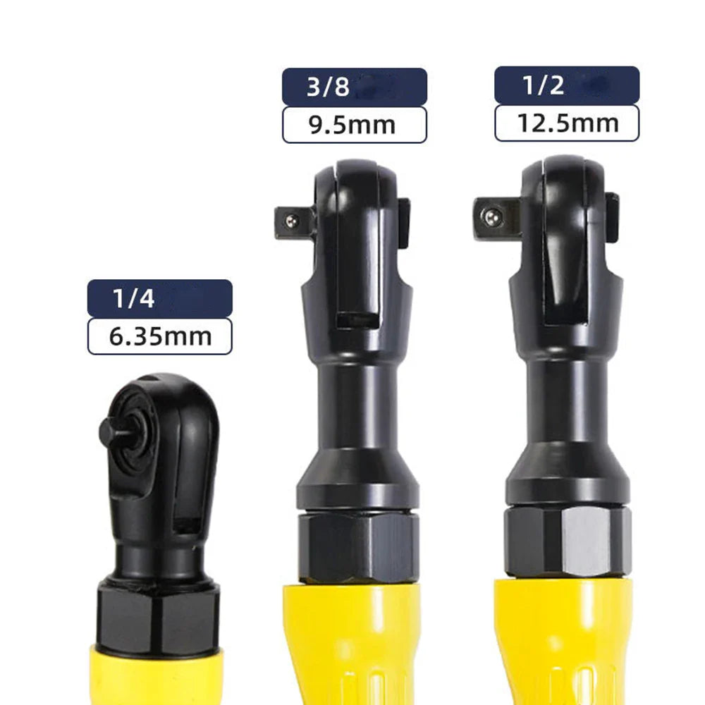 Pneumatic Air Ratchet Wrench — Adjustable Torque Spanner with Square Drive Straight Shank, Professional Tool 1/4", 3/8", 1/2"