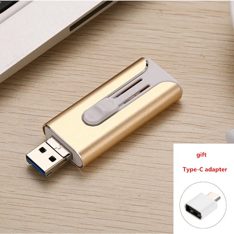 High-Speed USB Flash Drive – 512GB/256GB External Storage Pen Drive for iPhone, Android & PC, Portable Data Memory Stick for Photos, Videos & File Transfer