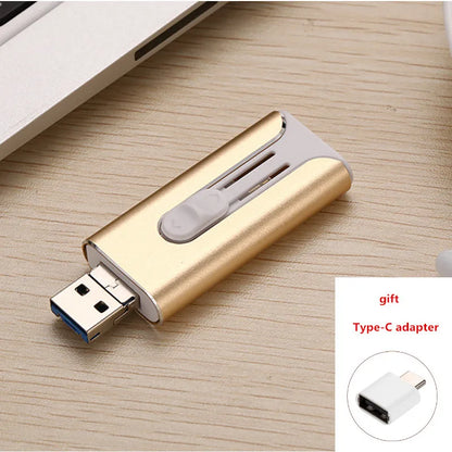High-Speed USB Flash Drive – 512GB/256GB External Storage Pen Drive for iPhone, Android & PC, Portable Data Memory Stick for Photos, Videos & File Transfer
