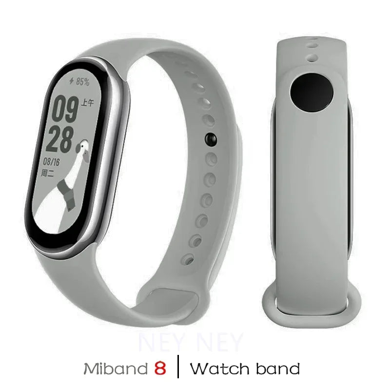 Waterproof Silicone Sport Strap for Xiaomi Mi Band 9/8/NFC – Replacement Smart Bracelet Accessory