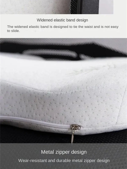 Orthopedic Memory Foam Seat Cushion – Hemorrhoid Relief, Car & Office Chair Lumbar Support, Breathable Pain Relief Pillow