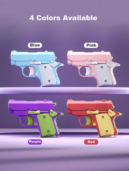 Mini 1911 Gravity Fidget Gun – ABS Plastic 3D Printed Stress Relief Toy for Boys and Kids Gift