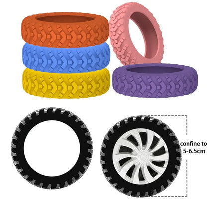 8pcs Travel Luggage Wheel Covers | Silicone Casters Protection for Suitcase, Noise-Reducing