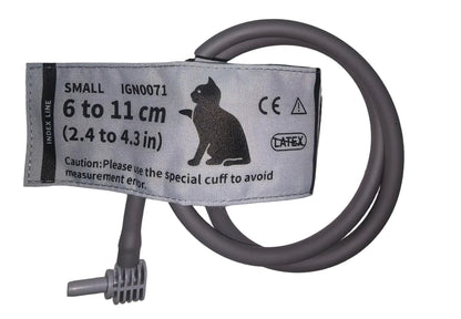 CONTEC 08A Veterinary Blood Pressure Monitor Accessories — Animal Cuffs, Clip SpO2 Probe, Charger Adapter, and Plastic Connector