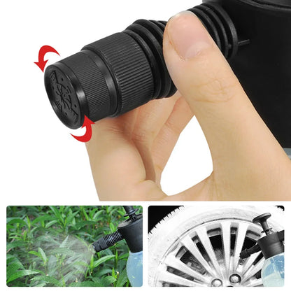 2L Handheld Foam Sprayer – Car Wash Air Pressure Watering Can, Plastic Disinfection & Cleaning Tool