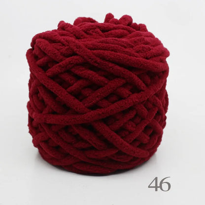 3PCS 300g Soft Chenille Knitting Yarn – Thick Ice Strip Cotton Wool Yarn for DIY Handmade Blankets, Scarves & Craft Projects